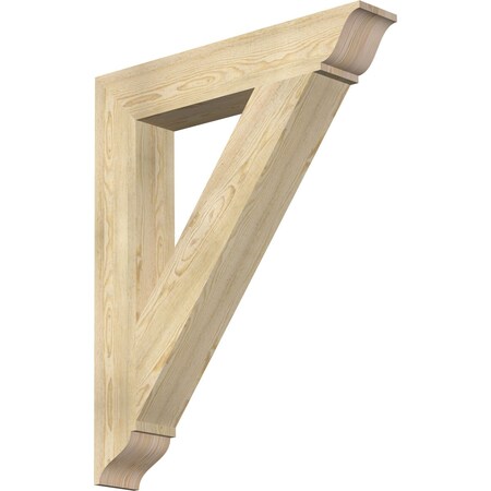 Ekena Millwork Traditional Traditional Rough Sawn Bracket, Douglas Fir, 6"W x 36"D x 44"H BKT06X36X44TRA01RDF